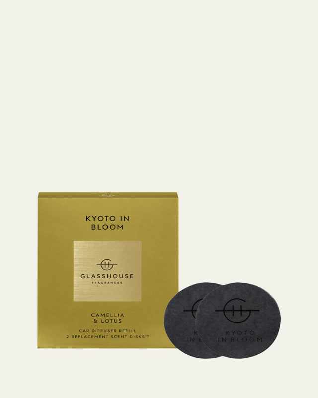 Kyoto in Bloom Car Diffuser Replacement Scent Disks, Set of 2